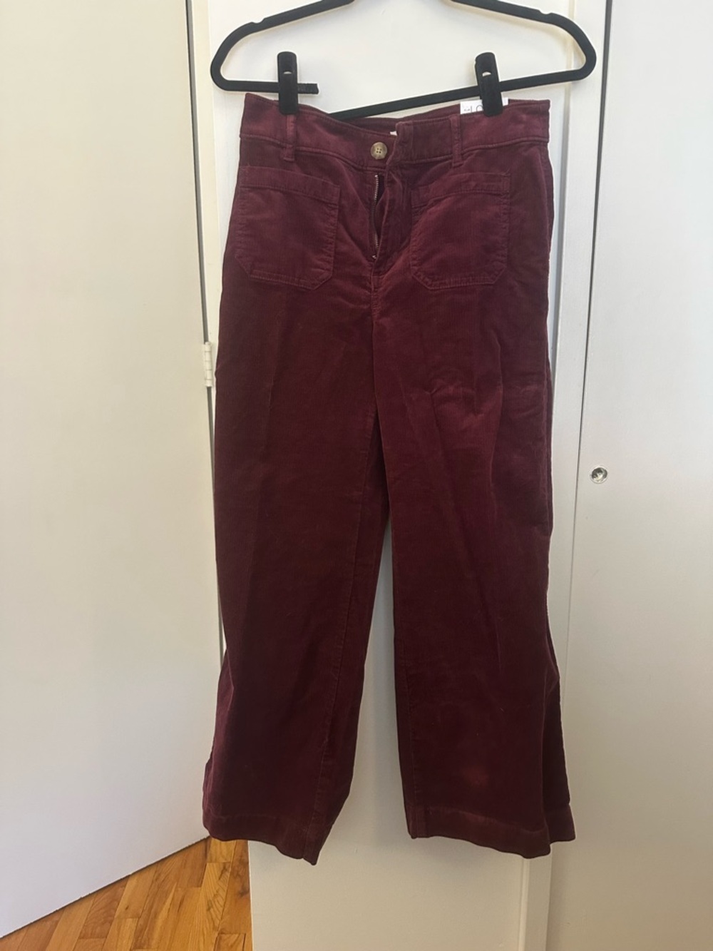 LOFT women’s  Corduroy Wide-Leg Pants in Wine
